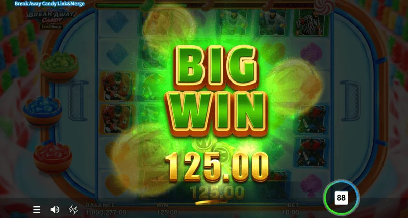 Break Away Candy - Grand Jackpot x5000 af veðmálinu